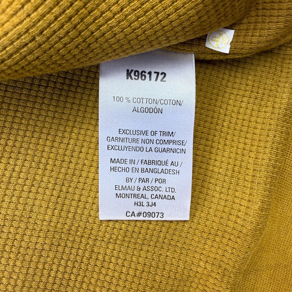 Kangol Hoodie Mens XL Mustard Yellow Embroidered Kangaroo Logo Streetwear‎ - Picture 9 of 10